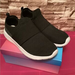 Men Athletic works Black Slip-On Sneakers 11